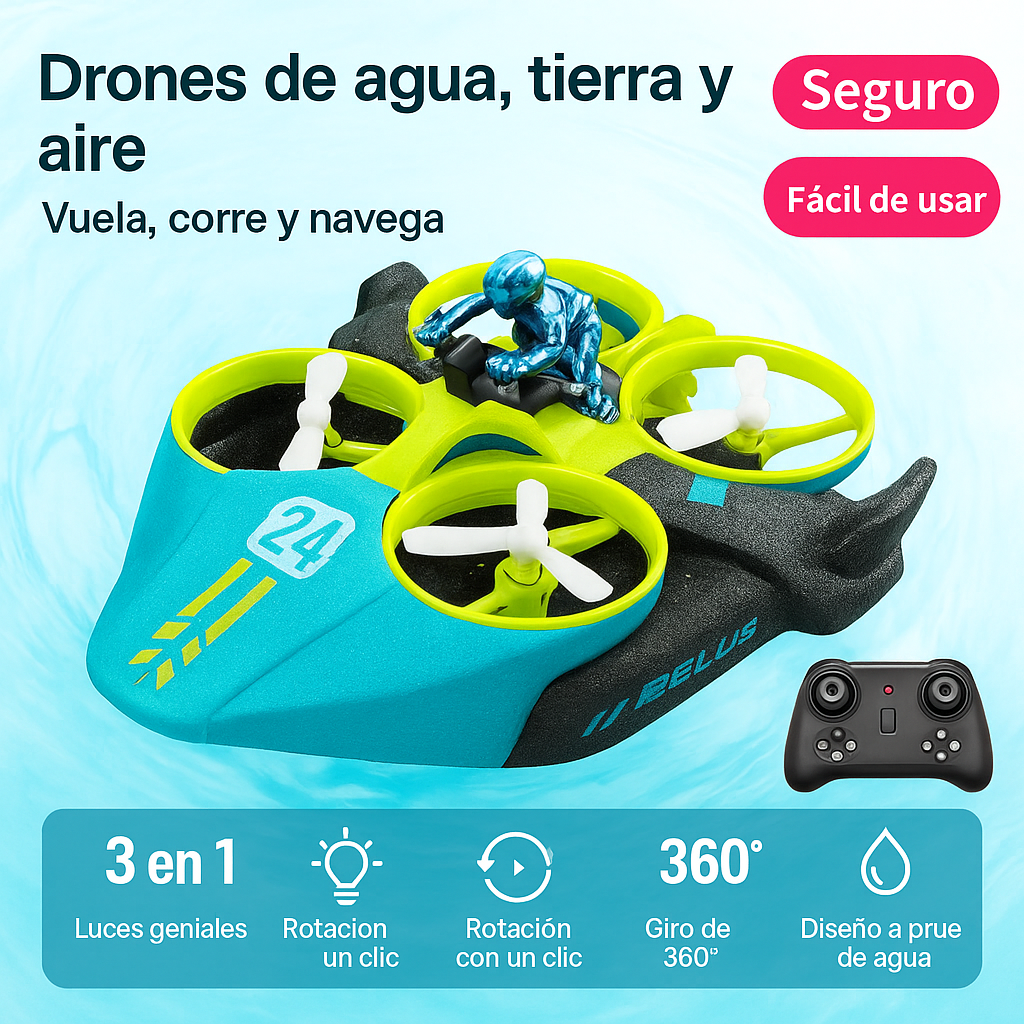 DRON FUTURISTA 3 EN 1